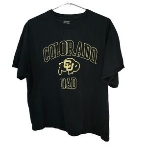 Black University of Colorado Dad College Football Men’s XL T-Shirt MINTY